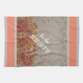 Luxury modern  Floral Roos Theedoek (Horizontaal)