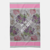 Luxury modern  Floral Roos Theedoek (Verticaal)