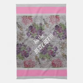 Luxury modern  Floral Roos Theedoek