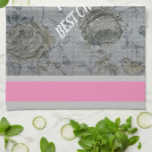 Luxury modern  Floral Roos Theedoek (Gevouwen)