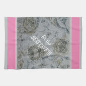 Luxury modern  Floral Roos Theedoek (Horizontaal)