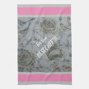 Luxury modern Floral Roos Theedoek