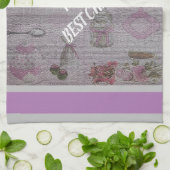 Luxury modern  Floral Roos Theedoek (Gevouwen)