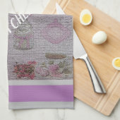 Luxury modern  Floral Roos Theedoek (Quarter Fold)