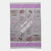 Luxury modern Floral Roos Theedoek (Verticaal)