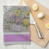 Luxury modern  Floral Roos Theedoek (Quarter Fold)