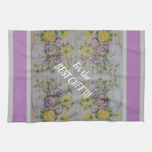 Luxury modern Floral Roos Theedoek (Horizontaal)