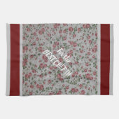 Luxury modern  Floral Roos Theedoek (Horizontaal)