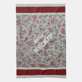 Luxury modern  Floral Roos Theedoek