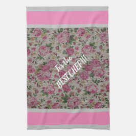 Luxury modern  Floral Roos Theedoek