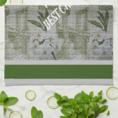 Luxury modern  Floral Roos Theedoek (Gevouwen)