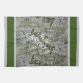 Luxury modern  Floral Roos Theedoek (Horizontaal)