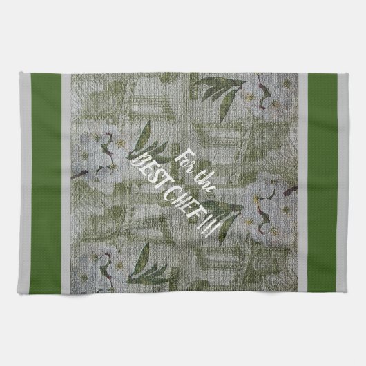 Luxury modern  Floral Roos Theedoek (Horizontaal)