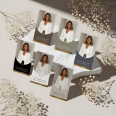 Luxury Modern Gold Arch Monogram Real Estate Photo Visitekaartje