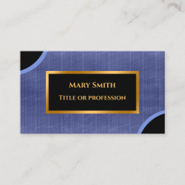Luxury Modern Gold Blue Jeans Visitekaartje