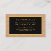 Luxury Modern Gold Brown Visitekaartje (Achterkant)