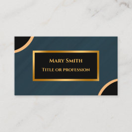 Luxury Modern Gold Green Marble Visitekaartje