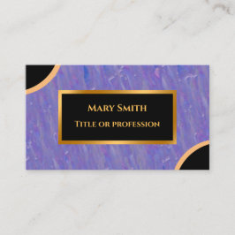 Luxury Modern Gold Paarse marmer Visitekaartje