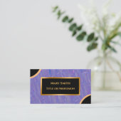 Luxury Modern Gold Paarse marmer Visitekaartje (Staand voorkant)