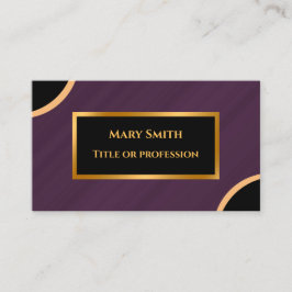 Luxury Modern Gold Paarse marmer Visitekaartje