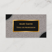 Luxury Modern Gold Silver Visitekaartje (Voorkant)