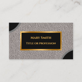 Luxury Modern Gold Silver Visitekaartje