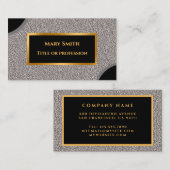 Luxury Modern Gold Silver Visitekaartje (Voorkant / Achterkant)