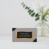 Luxury Modern Gold Silver Visitekaartje (Staand voorkant)