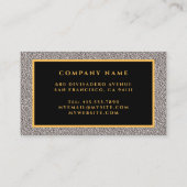 Luxury Modern Gold Silver Visitekaartje (Achterkant)