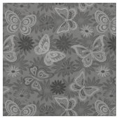 Luxury Modern Natural Floral Butterfly Stof (Close Up)