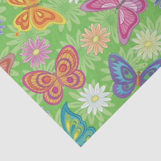 Luxury Modern Natural Floral Butterfly Tissuepapier (Detail)