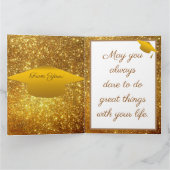 Luxury Modern past Gold Glitter aan Kaart (Binnen)