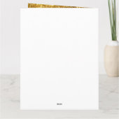 Luxury Modern past Gold Glitter aan Kaart (Achterkant)