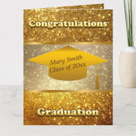 Luxury Modern past Gold Glitter aan Kaart