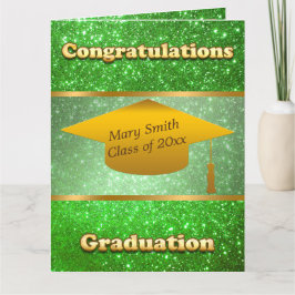 Luxury Modern past groene glitter aan Kaart