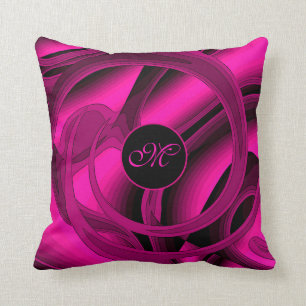 Luxury Modern Pink Abstract Floral Roos Kussen