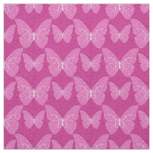 Luxury Modern Pink Natural Floral Butterfly Stof