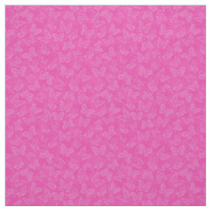 Luxury Modern Pink Natural Floral Butterfly Stof