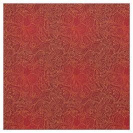 Luxury Modern Red Natural Floral Butterfly Fabric Stof