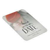 Luxury Modern Transparant Wedding Photo Script Magneet (Rechterzijde)