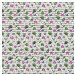 Luxury Modern Tropical Natural Floral Butterfly Stof