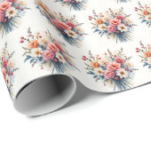 Luxury Modern Wildflowers Beautiful Collection Cadeaupapier (Rol Hoek)