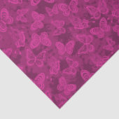 Luxury Moderne Paarse natuurlijke vlindervlinder Tissuepapier (Detail)