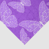 Luxury Moderne Paarse natuurlijke vlindervlinder Tissuepapier (Detail)