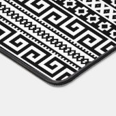 Luxury Monochrome Ancient Greek Aztec Maze Linear Bureaumat (Hoek)