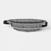 Luxury Monochrome Ancient Greek Aztec Maze Linear  Heuptasje (Voorkant)