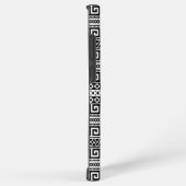 Luxury Monochrome Ancient Greek Aztec Maze Linear Samsung Galaxy Hoesje (Rechterkant)