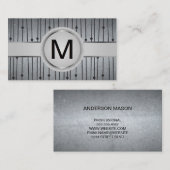 Luxury Monogram Band | Abstract patroon Visitekaartje (Voorkant / Achterkant)