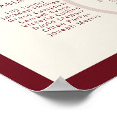 Luxury Monogram Calligraphy Wedding Seating Chart Poster (Hoek)