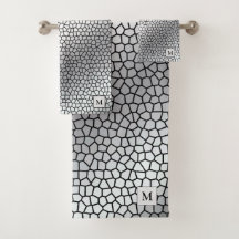 Luxury Monogram Glas in lood Silver